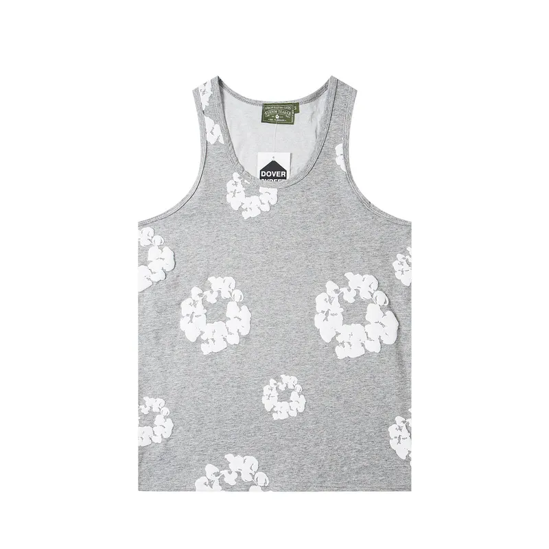 D303# P96 DENIM TEARS foam kapok sleeveless vest S-XL